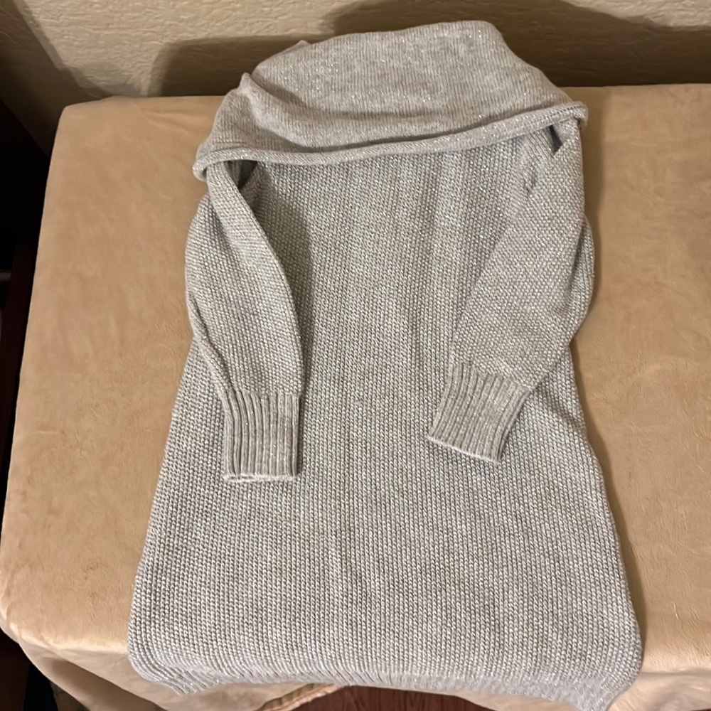 Old Navy Silver turtle neck sweater dress size 2T